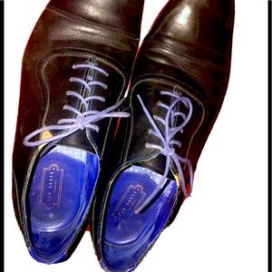 Ted Baker Rogrr Black Leather Cap Oxford Shoes 10